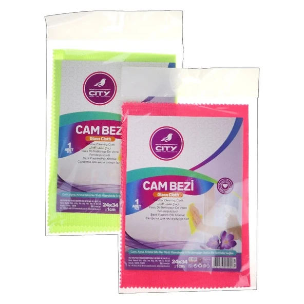 NEW CITY CAM TEMİZLEME BEZİ 2 ADET