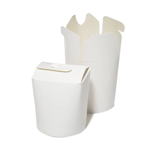 Karton Noodle ve Döner Kutusu Beyaz 16 oz - 50 Adet - Resim 2