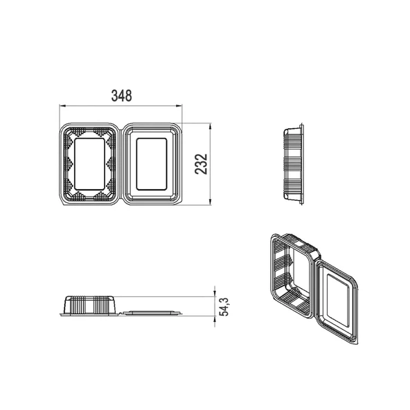 Düz Kapak Sızdırmaz 1250 cc - 100 Adet - Resim 2