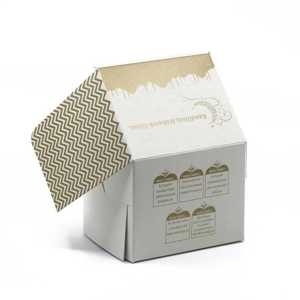 Kandil Simidi Kutusu (5'li) 8x8x8 cm - 100 Adet - Resim 3