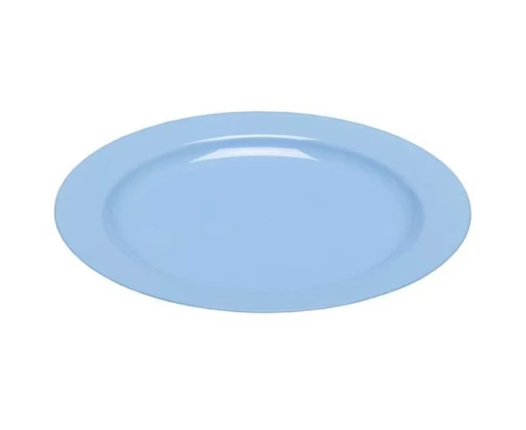 Plastik Mavi Tabak 26 cm - 10 Adet ürün görseli 1