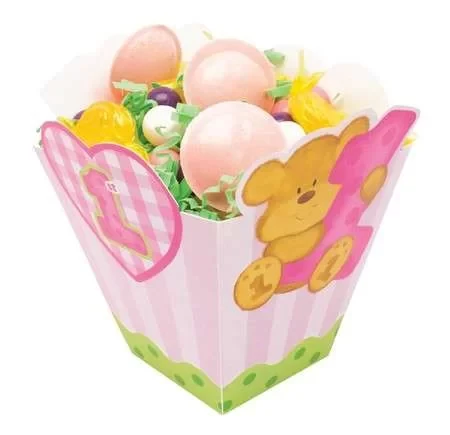 1 Yaşındayım Pembe Ayıcık Mısır Kutusu 8 Adet ürün görseli 1