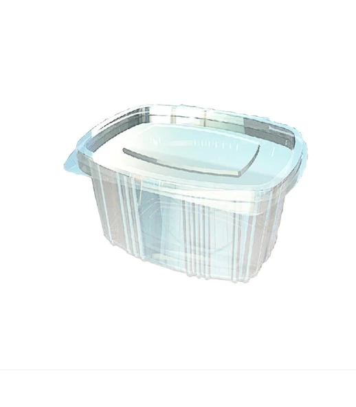 500 cc Oval Düz Kapak Sızdırmaz Kap - V64 ( 100 Adet ) ürün görseli 1