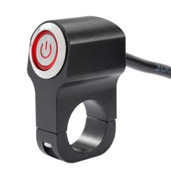 Motosiklet Led Far Aç Kapa Metal Anahtar Tekli Buton Swich 2 modlu