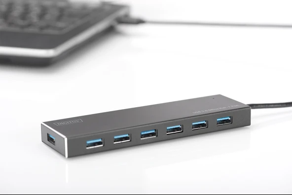 DIGITUS DA-70241-1 7 PORT USB 3.0 HUB ADAPTÖR - Resim 5