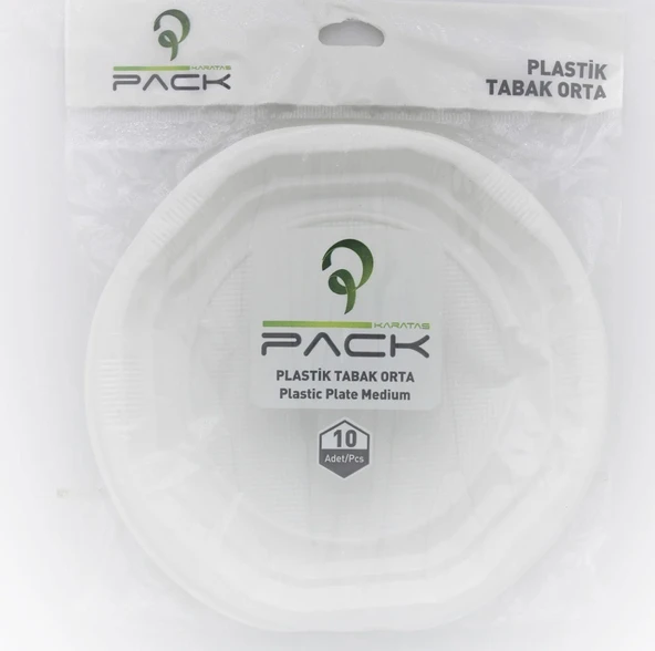 Plastik Orta Boy Tabak 10'lu ürün görseli 1