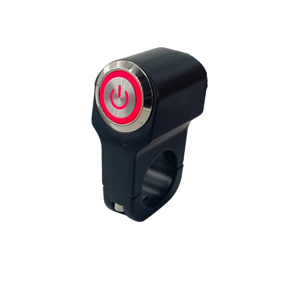 Motosiklet Led Far Aç Kapa Metal Anahtar Tekli Buton Swich 2 modlu - 4