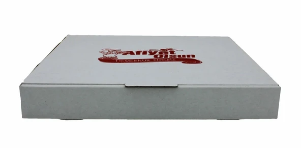 Pizza Kutusu Beyaz 100 Adet 35x35 cm. ürün görseli 1