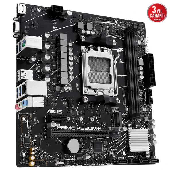 ASUS PRIME A620M-K DDR5 6400+(OC) HDMI VGA M.2 AM5 - 3