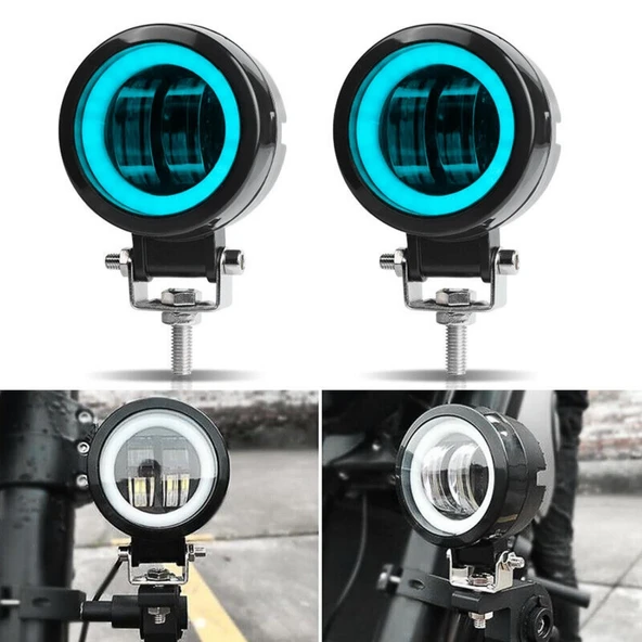 Motosiklet Atv Sis Farı Angelli 2 ADET SET ANGEL RENK SEÇENEKLİ