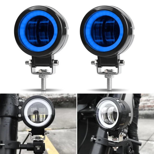 Motosiklet Atv Sis Farı Angelli 2 ADET SET ANGEL RENK SEÇENEKLİ