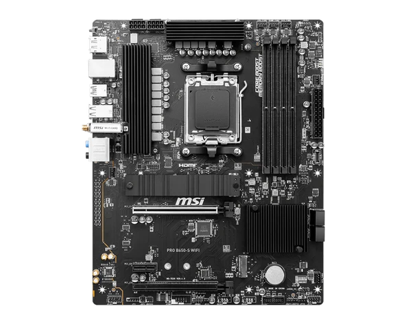 MSI PRO B650-S WIFI DDR5 7200(OC)MHz HDMI DP M.2 ATX AM5 - Resim 2