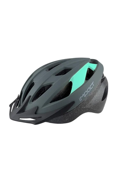 Vernıon Kask - Işıklı Siyah-açık Mavi M