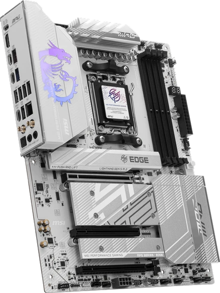 MSI MPG B850 EDGE TI WIFI AM5 DDR5 8400MHZ(OC) HDMI 4x M.2 USB 10Gbs 5G LAN WI-FI 7 ATX - 1