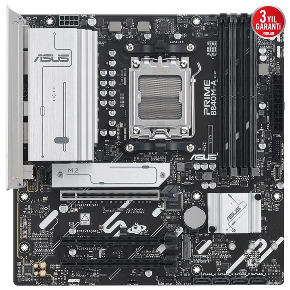 ASUS PRIME B840M-A-CSM AMD  mATX ANAKART - 2