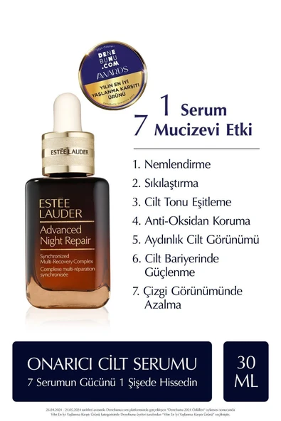 Estee Lauder Yaşlanma Karşıtı Cilt Serumu - Advanced Night Repair Onarıcı Gece Serumu 30 ml