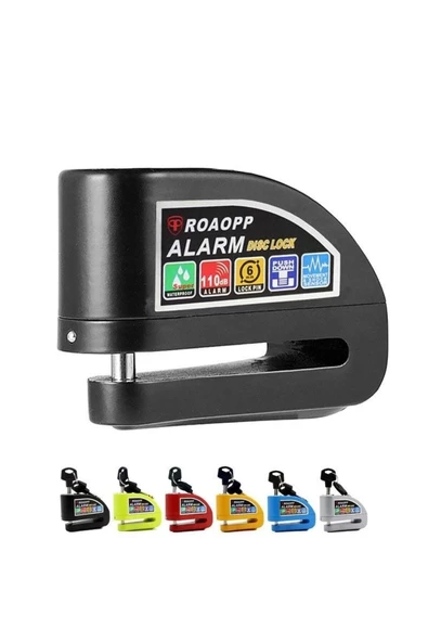 Disk Kilidi Alarmlı Siyah (110 Db)