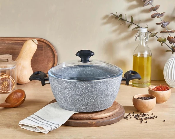 Falez Granit Derin Tencere 24 CM
