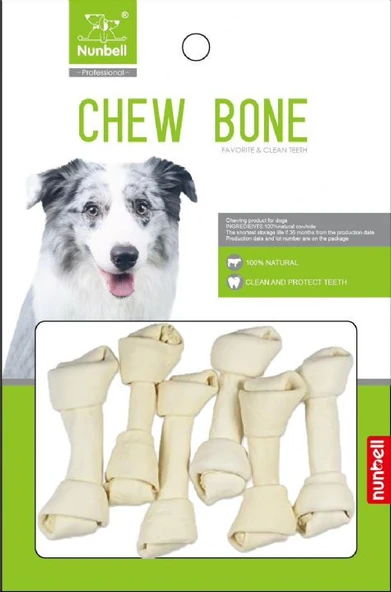 Nunbell Düğüm Köpek Çiğneme Kemiği 4'lü 5 cm 8 gr/adet