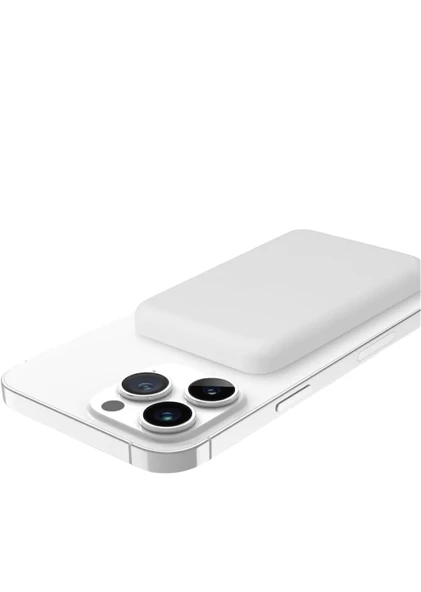 YK Design P736 Wireless Magnetic Magsafe Powerbank Kablosuz 15W 5000 mAh - 2