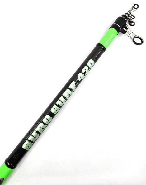 YekOutdoor Full Çeşit 4'lü Okuma Göl Seti Kendo Suro Surf 420cm 100-200gr Olta Kamışı&Okuma Revenger RV-55 FD Olta Makinesi - 3