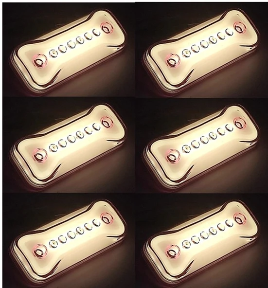 6 Adet Neon Ledli Mercekli Yan Dorse Kasa Lambası 12-24 Volt Turuncu ürün görseli