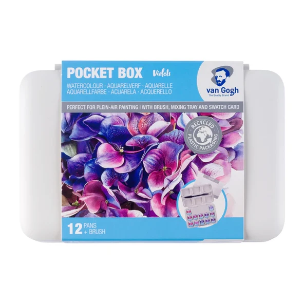 Van Gogh 12'li Tablet Sulu Boya Seti Plastik Kutulu Pink + Violets / 20808642 - 1