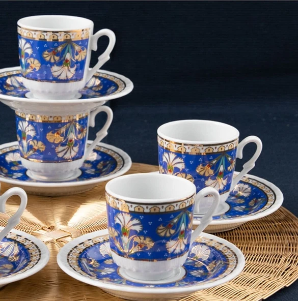 Güral Porselen Sedef 12 Parça Kahve Fincan Takımı 4557 - 2