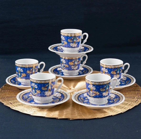 Güral Porselen Sedef 12 Parça Kahve Fincan Takımı 4557