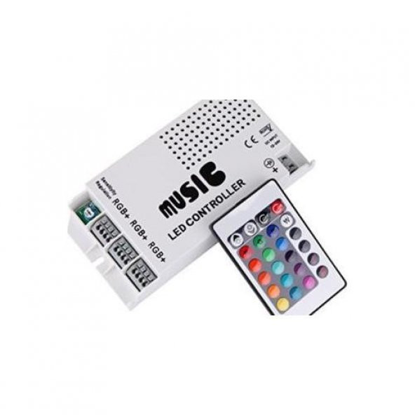 Rgb Led Müzik Kontrol Cihazı+IR Kumanda