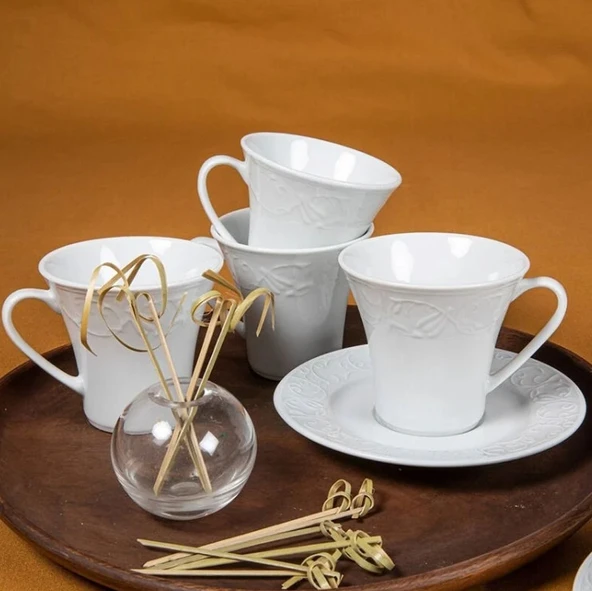 Güral Porselen Bahar Dalı 12 Parça Çay Fincan Takımı - 3