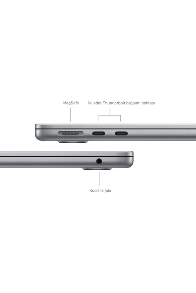 13-inch MacBook Air: Apple M3 chip with 8-core CPU and 10-core GPU, 24GB, 512GB SSD - Uzay Grisi - 7