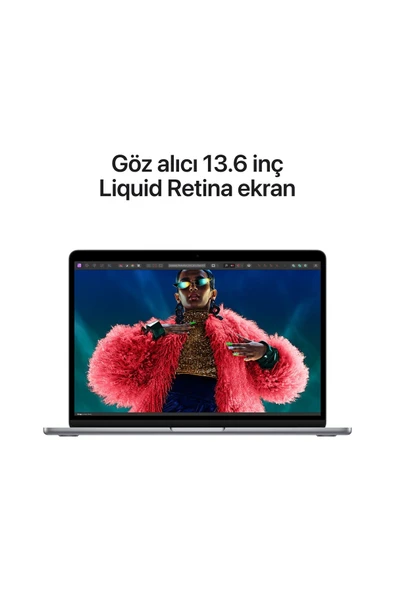 13-inch MacBook Air: Apple M3 chip with 8-core CPU and 10-core GPU, 24GB, 512GB SSD - Uzay Grisi - 5