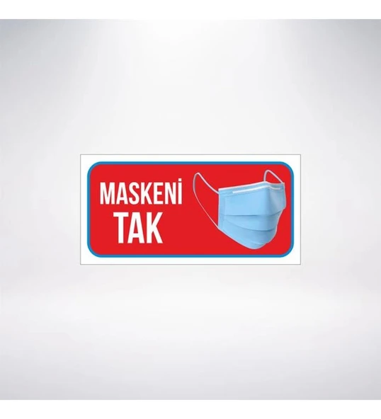 Maskeni Tak 20x10 Sticker 20X28 Cm