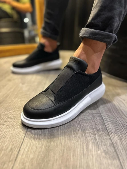 Sneakers Ayakkabı 911 Siyah (Beyaz Taban) - 3