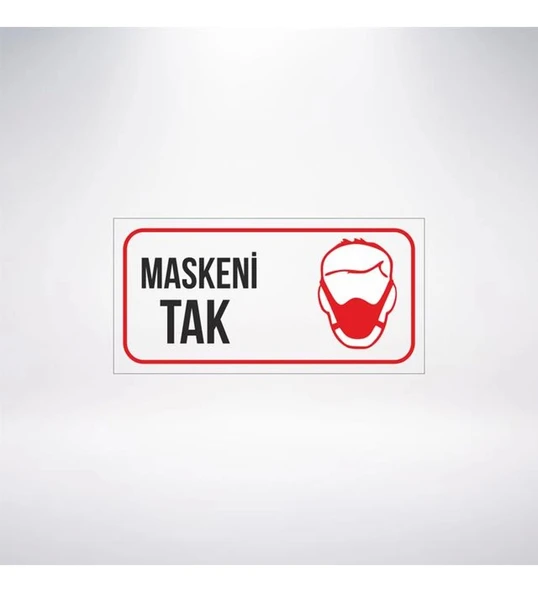 Maskeni Tak 20x10 Sticker 20X28 Cm