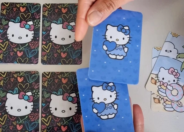 HELLO KİTTY EŞLEŞTİRME KARTI 28 PARÇA - 2