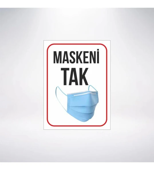 Maskeni Tak Sticker 20X28 Cm