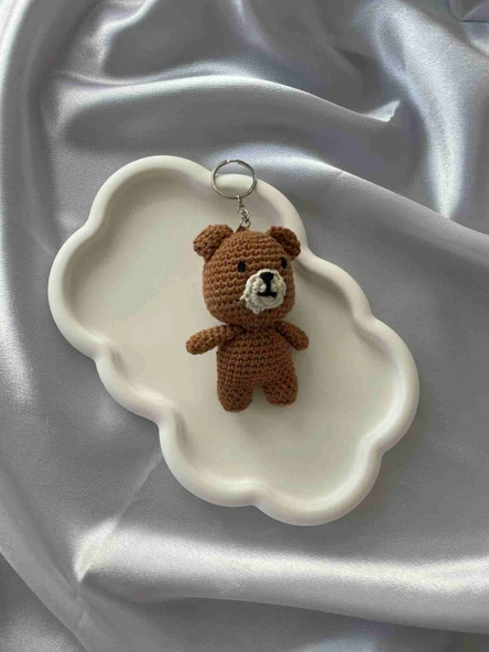 Amigurumi Anahtarlık  El Yapımı Ayıcık 10 cm