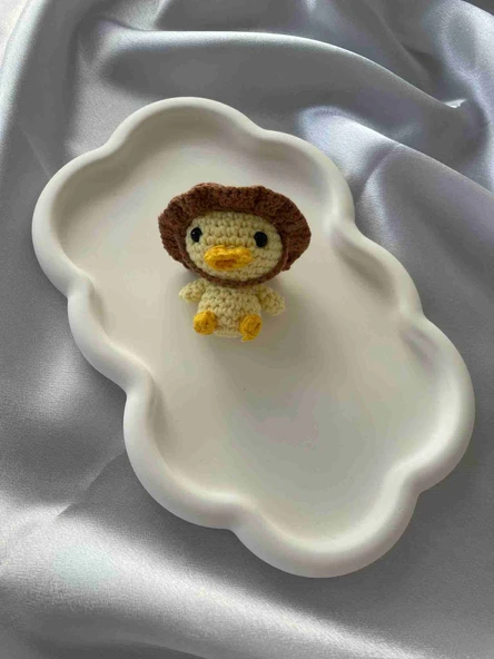 Amigurumi Anahtarlık  El Yapımı Ördek 7 cm
