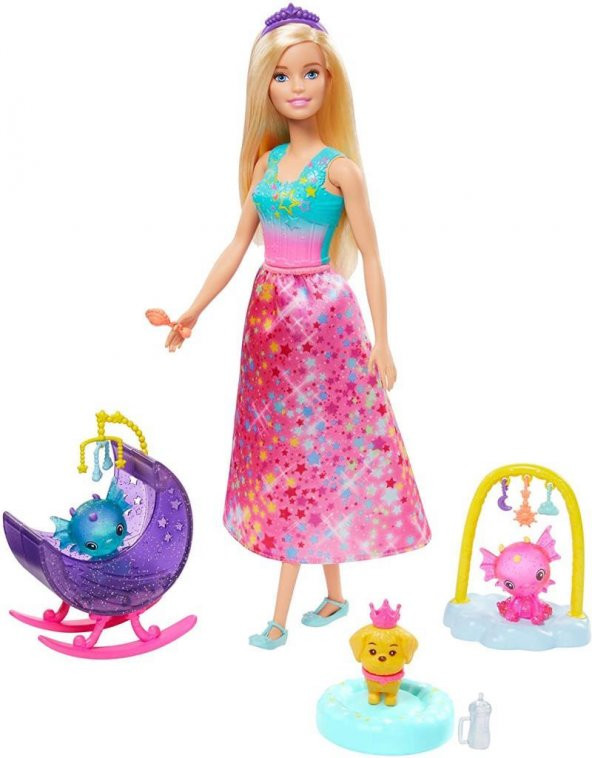 Barbie Dreamtopia Prenses Bebek ve Aksesuarları Oyun Setleri GJK49 GJK51