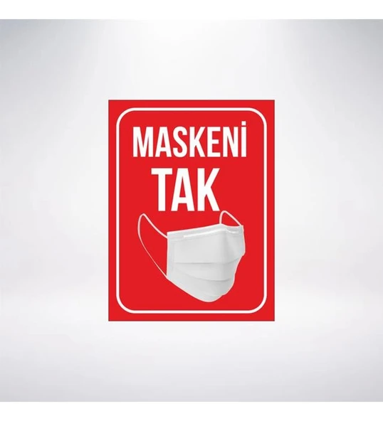 Maskeni Tak Sticker 20X28 Cm