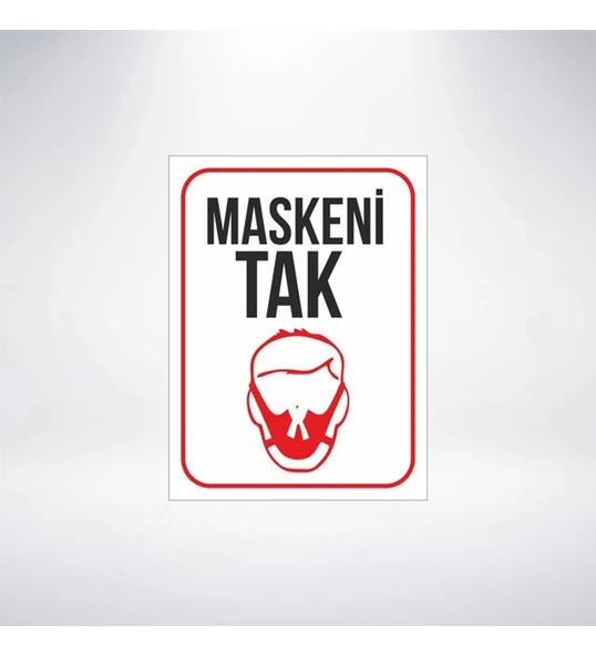 Maskeni Tak Sticker 20X28 Cm