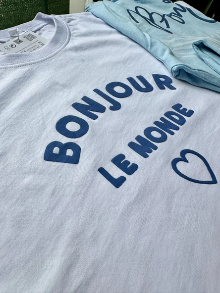 Bonjour Le Monde Kız Çocuk Takımı – Beyaz/Açık Mavi - 2