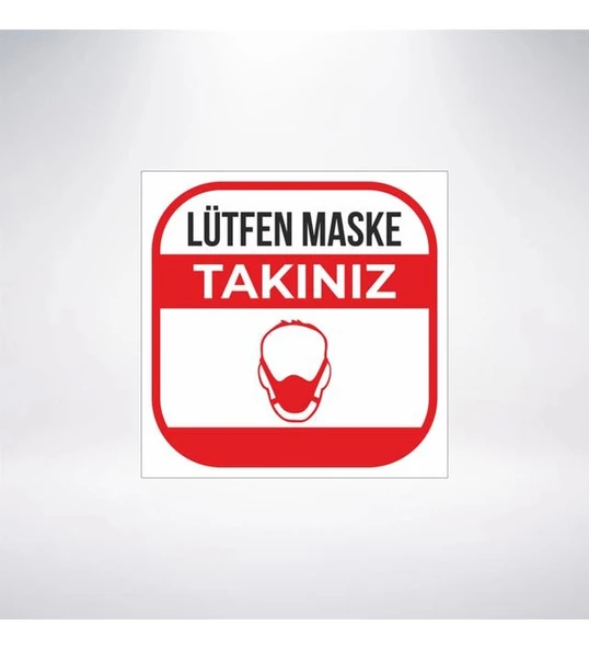 Maskeni Tak 20x20 Sticker 20X28 Cm