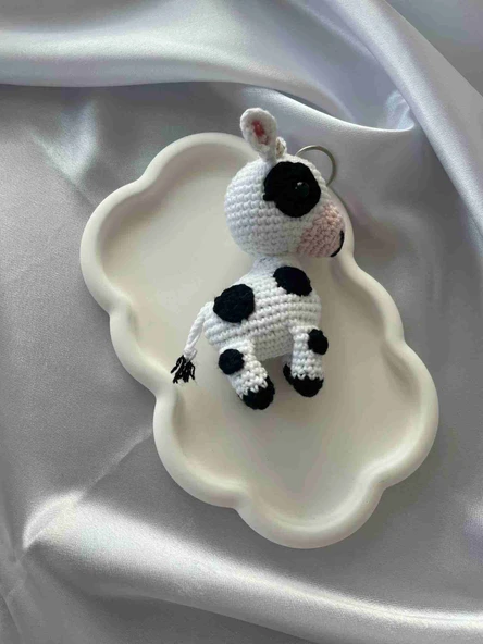 Amigurumi Anahtarlık  El Yapımı İnek 12 cm - 2