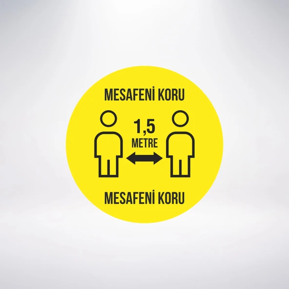 Mesafeni Koru Sticker 20X28 Cm