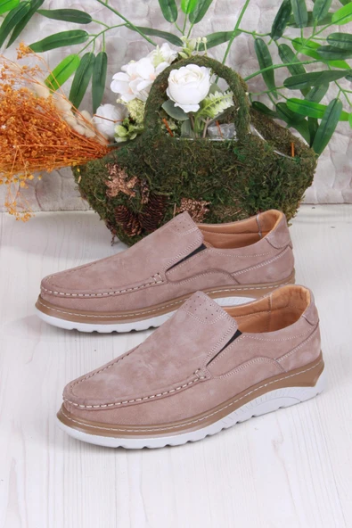 Mehmet Mete 4041 Carlo Nubuk Hafif Rahat Hakiki Deri Erkek Ayakkabı - Resim 3