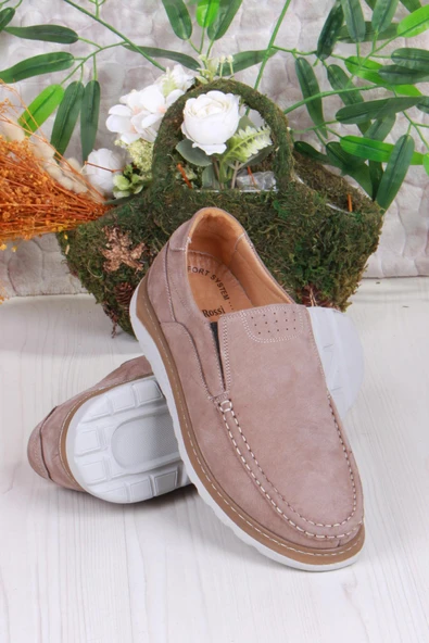 Mehmet Mete 4041 Carlo Nubuk Hafif Rahat Hakiki Deri Erkek Ayakkabı - Resim 4