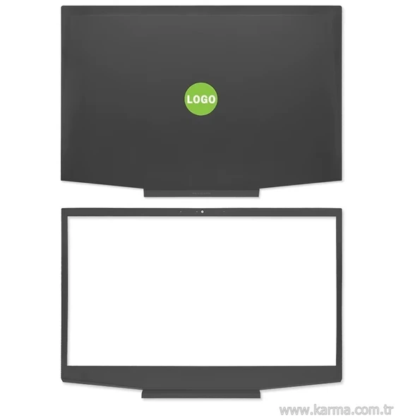 HP Pavilion Gaming 15-CX0070TX uyumlu Notebook Cover, Bezel SET (Yeşil Logo) - 2